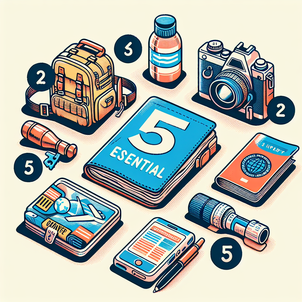 여행 필수템 해외여행 갈 때 꼭 챙겨야 할 아이템 TOP5!