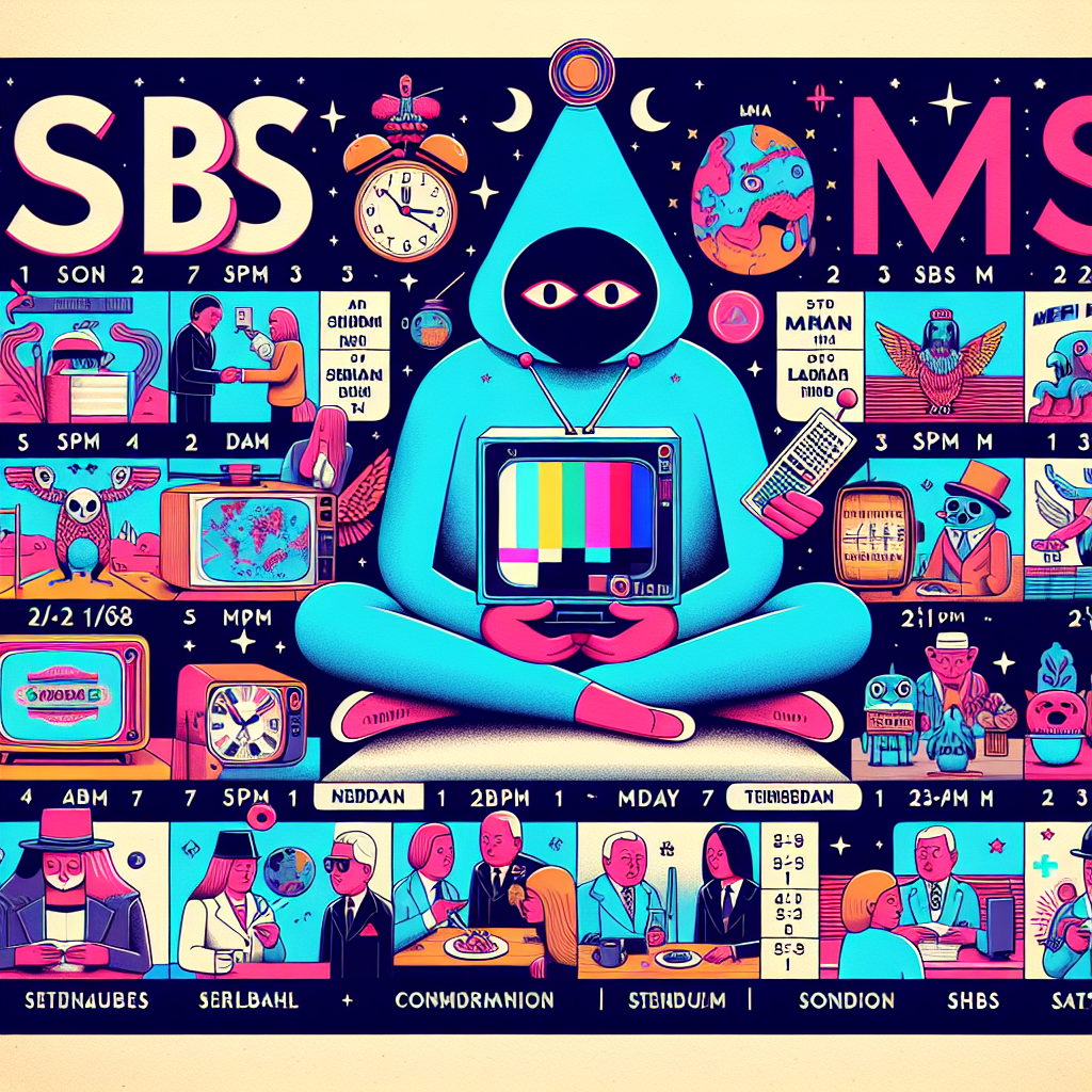 SBSM 편성표, SBS M 채널 방송 시간표