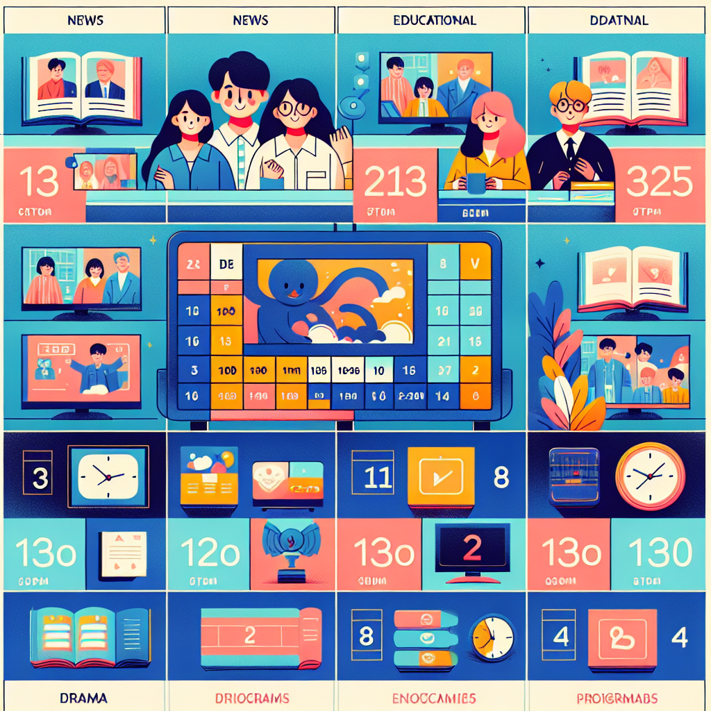 TV조선 편성표, 뉴스&middot;교양&middot;드라마 편성 정보