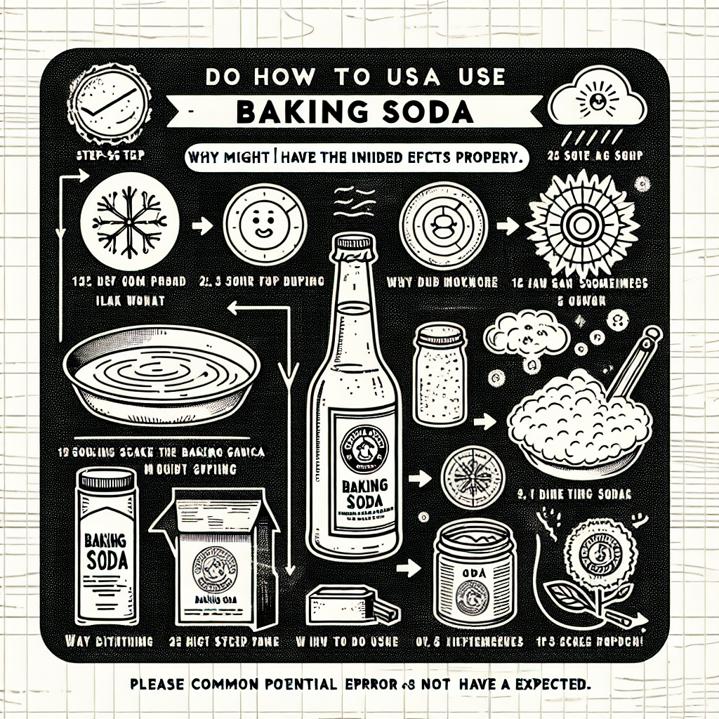 베이킹소다 사용법, 효과 없는 경우가 생기는 이유
