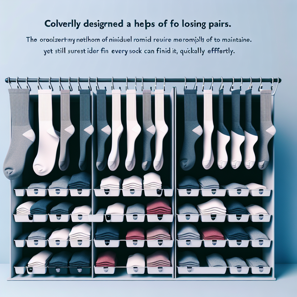 양말 보관법, 짝 잃어버리는 횟수 줄이는 구조