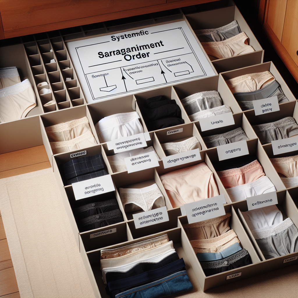 속옷 수납, 꺼내기 편해지는 정리 순서