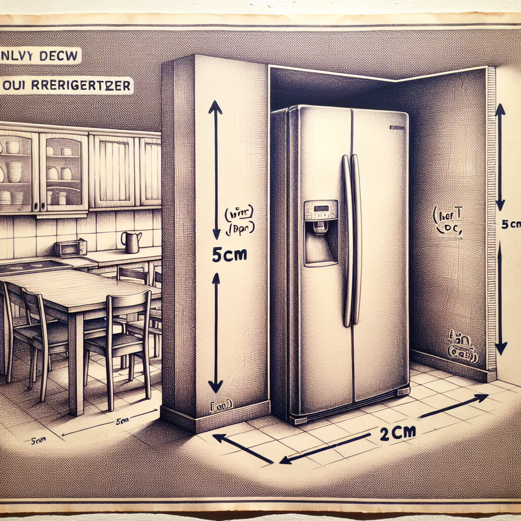 냉장고 위치 조정, 뒷면 간격 5cm가 중요한 이유