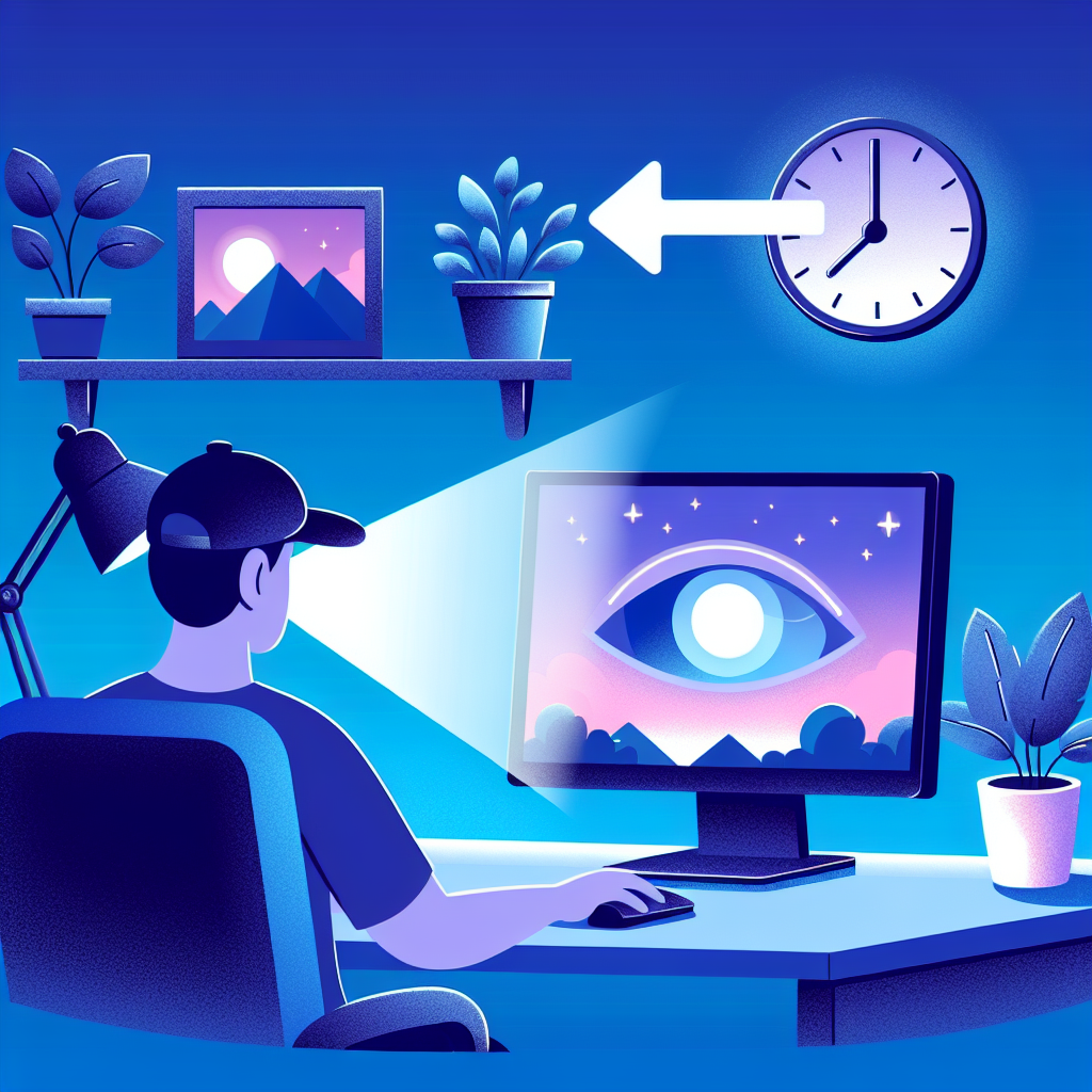 모니터 블루라이트 조절, 저녁 집중력 유지되는 이유