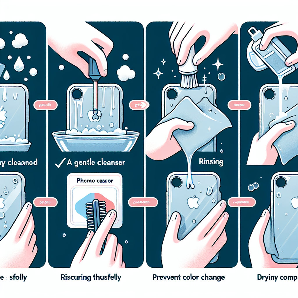 핸드폰 케이스 세척, 색 변하는 것 막는 방법