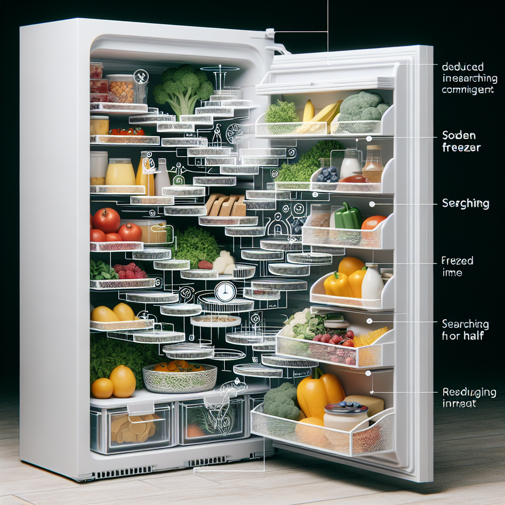 냉동실 정리 구획, 찾는 시간 절반 줄어드는 구조