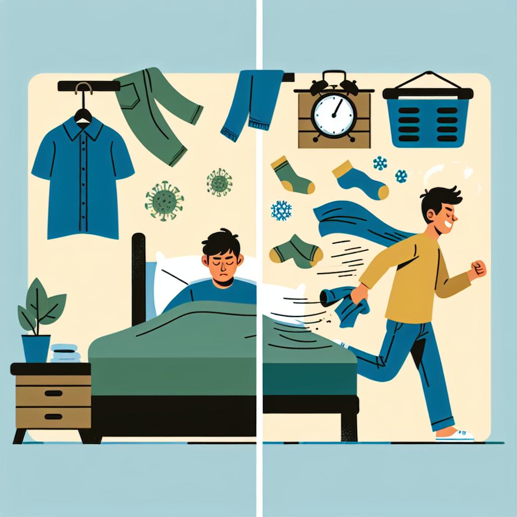 귀가 후 옷 관리, 침대 위에 올리면 안 되는 이유