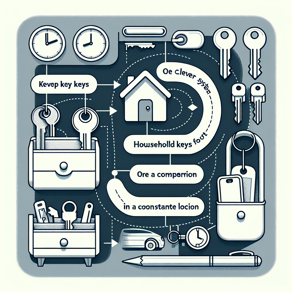 집 열쇠 위치 고정, 찾는 시간 0으로 만드는 방법