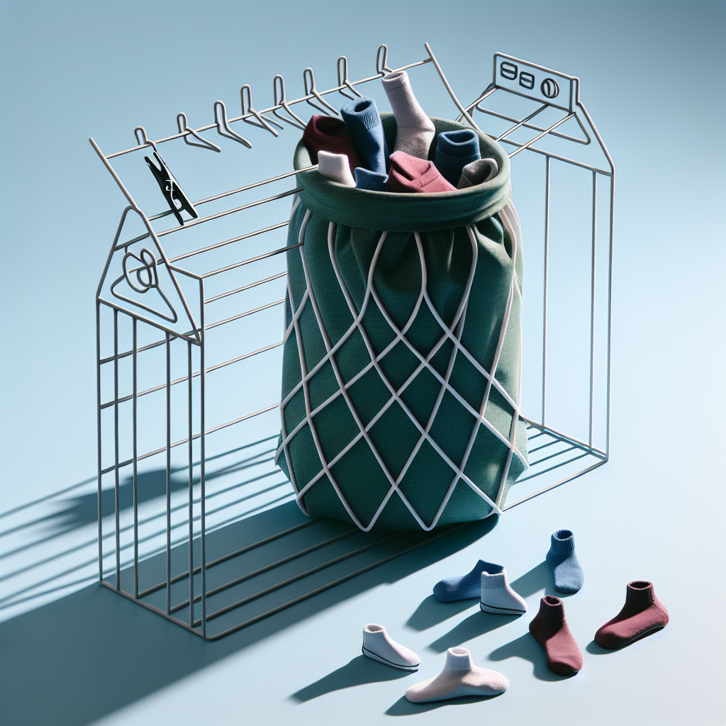 양말 세탁망 활용, 짝 잃어버리는 횟수 줄어드는 구조