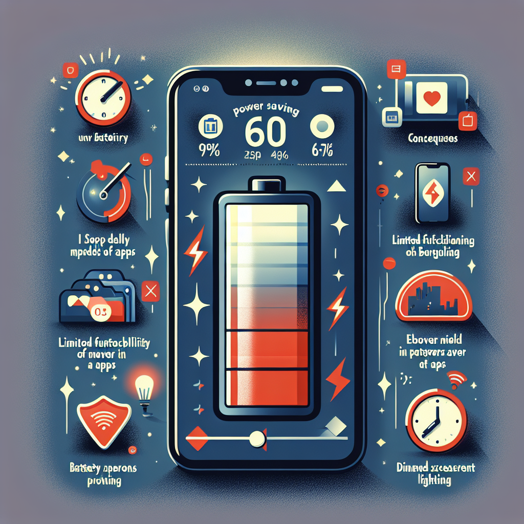 휴대폰 배터리 절약 모드, 항상 켜두면 안 되는 이유