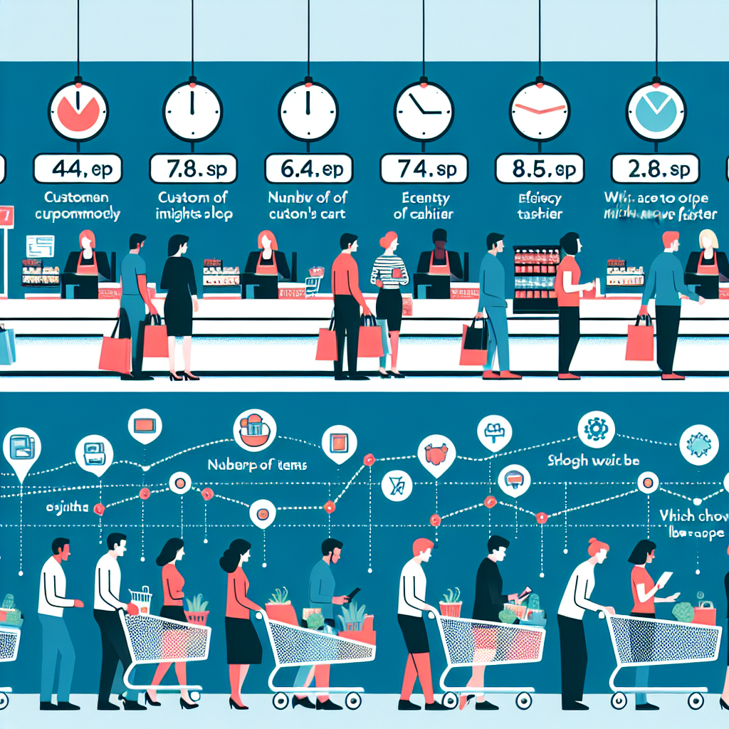 마트 계산대 대기 전략, 줄 빨리 줄어드는 기준