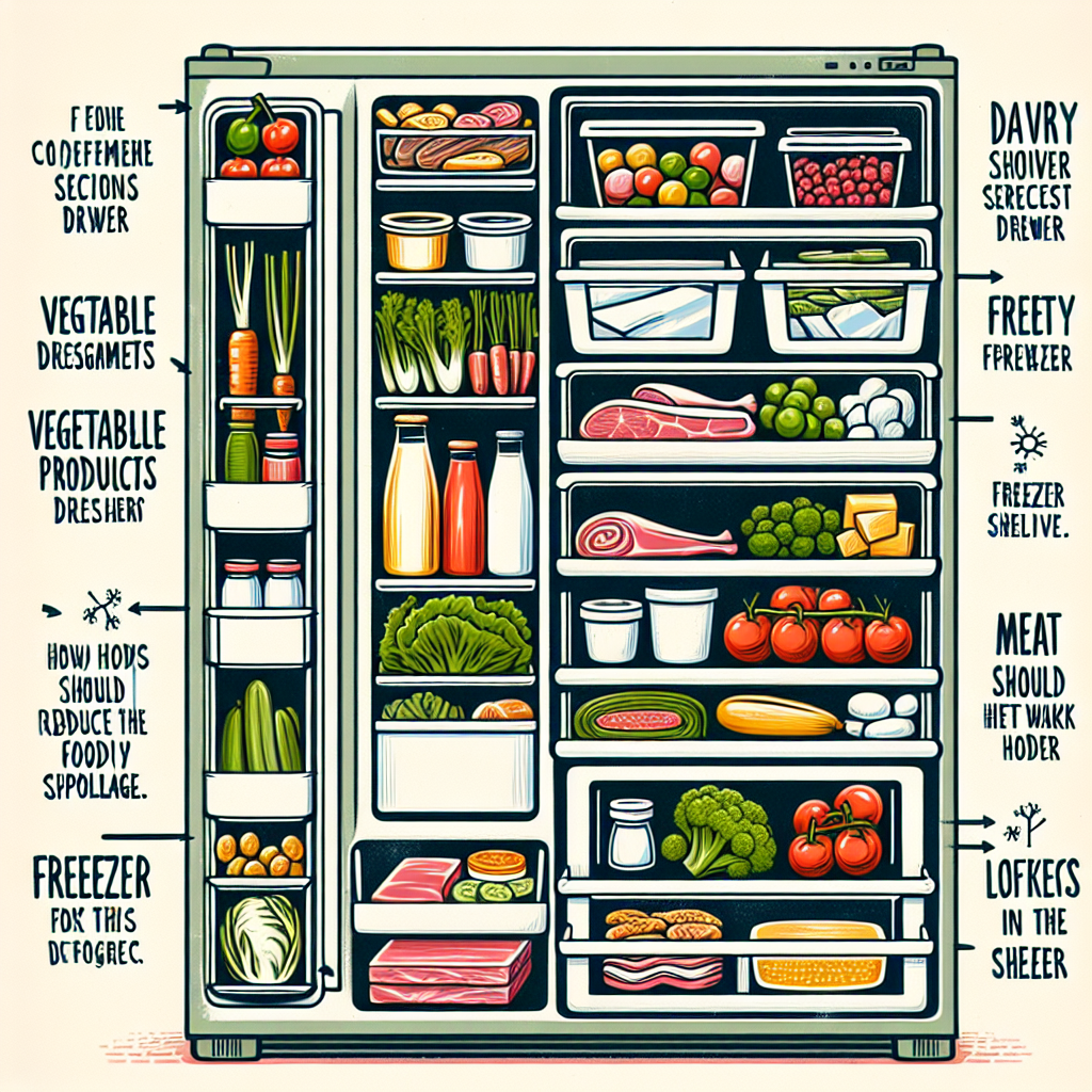 냉장고 정리 순서, 음식 상하는 속도 줄어드는 구조