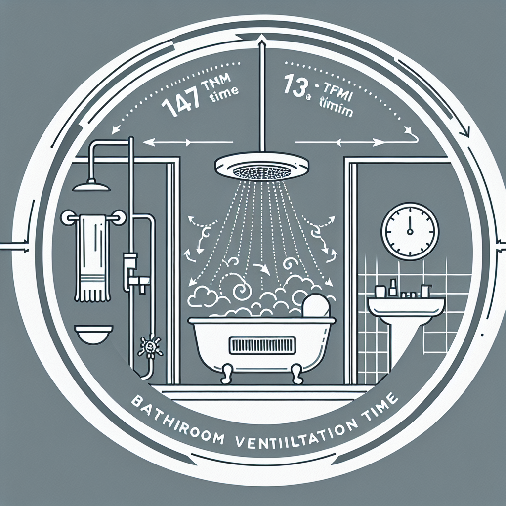 욕실 환기 시간, 샤워 후 최소 유지 시간