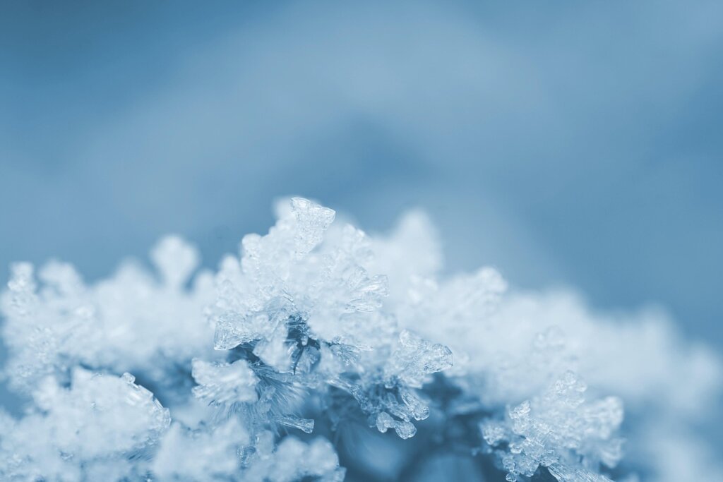 thick frost ice buildup inside freezer before cleaning