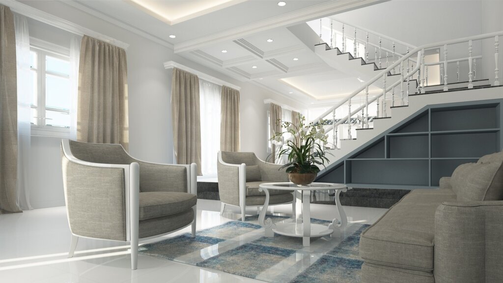 smart home dehumidifier with timer and app control in living room