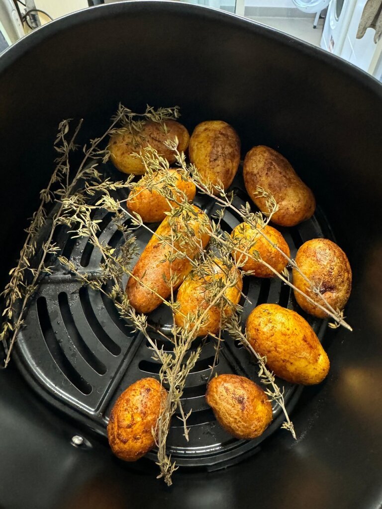 air fryer basket with damaged nonstick coating