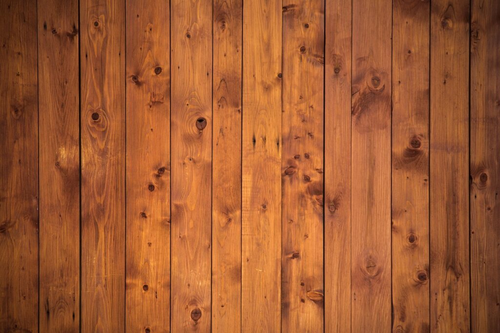 hardwood floor with yellowed old wax buildup