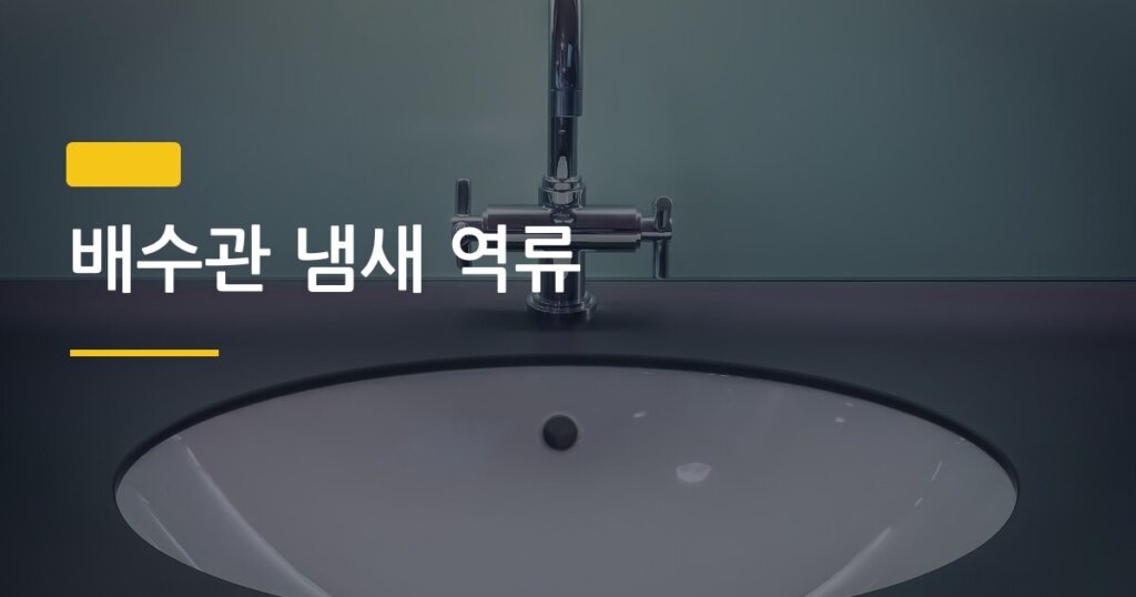 배수관 냄새 역류, 원인 3가지와 집에서 바로 해결하는 방법