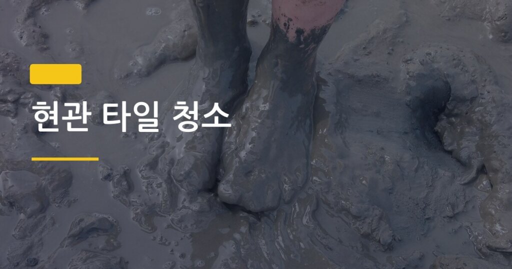 현관 타일 청소, 주 1회 루틴만 잡으면 오염이 쌓일 틈이 없다