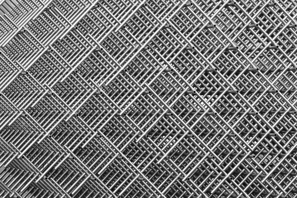 stainless steel drain mesh cover installed on clean balcony floor